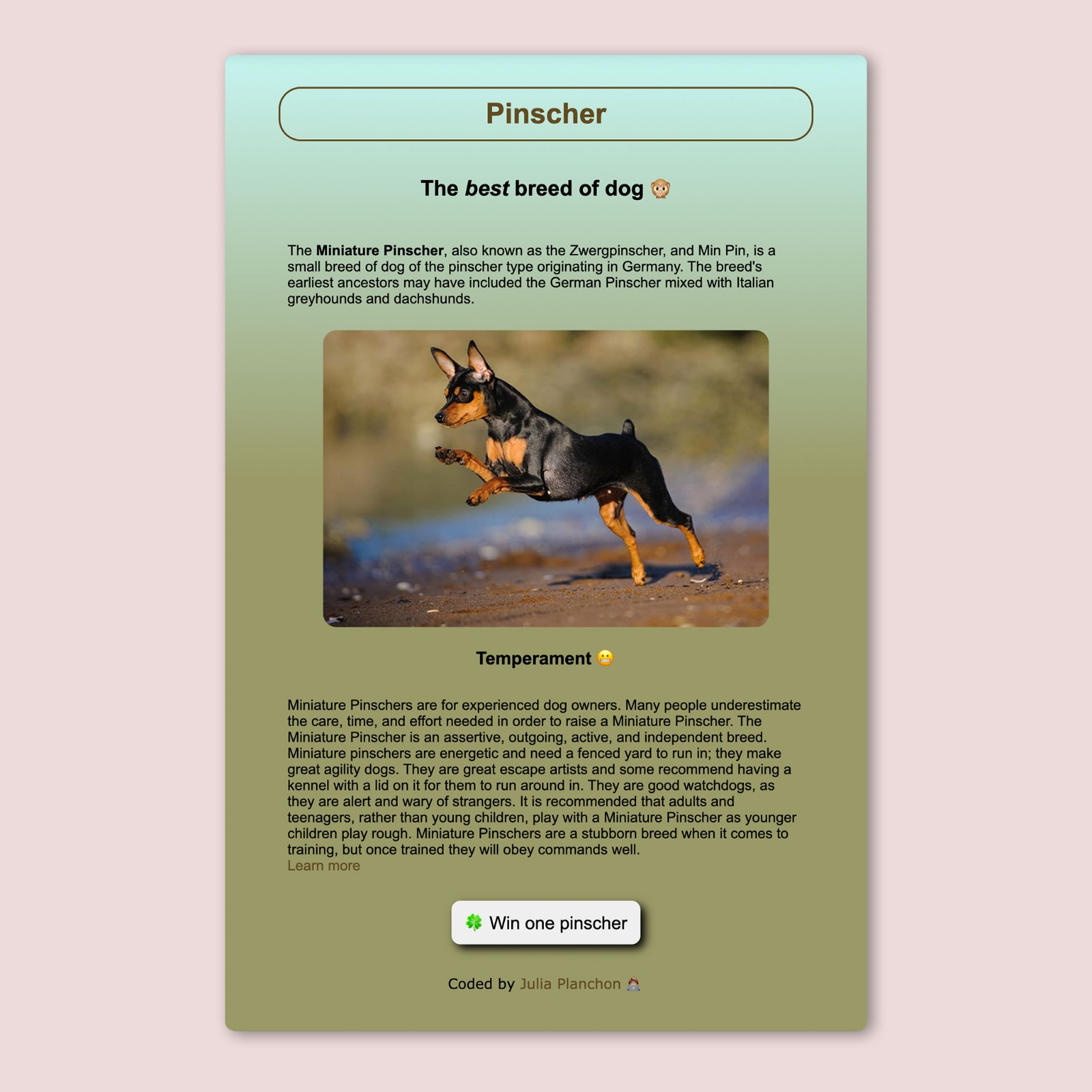 Pinscher site